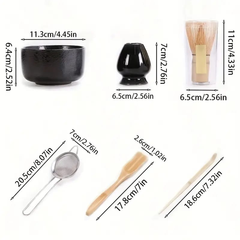 Set Preparare Matcha Japonez – 6 Piese Tradiționale, kit complet matcha