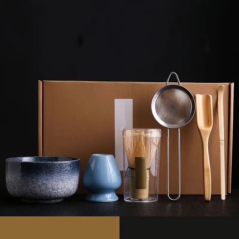 Set Preparare Matcha Japonez – 6 Piese Tradiționale, kit complet matcha