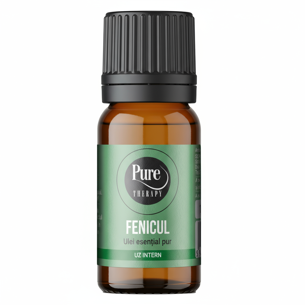 Ulei esențial natural de Fenicul organic Pure Therapy, uz intern, pentru digestie și balonare, 10 ml