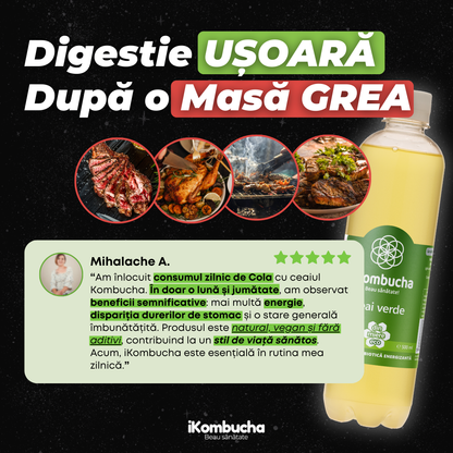 iKombucha - set 12x500 ml 100% ceai Kombucha