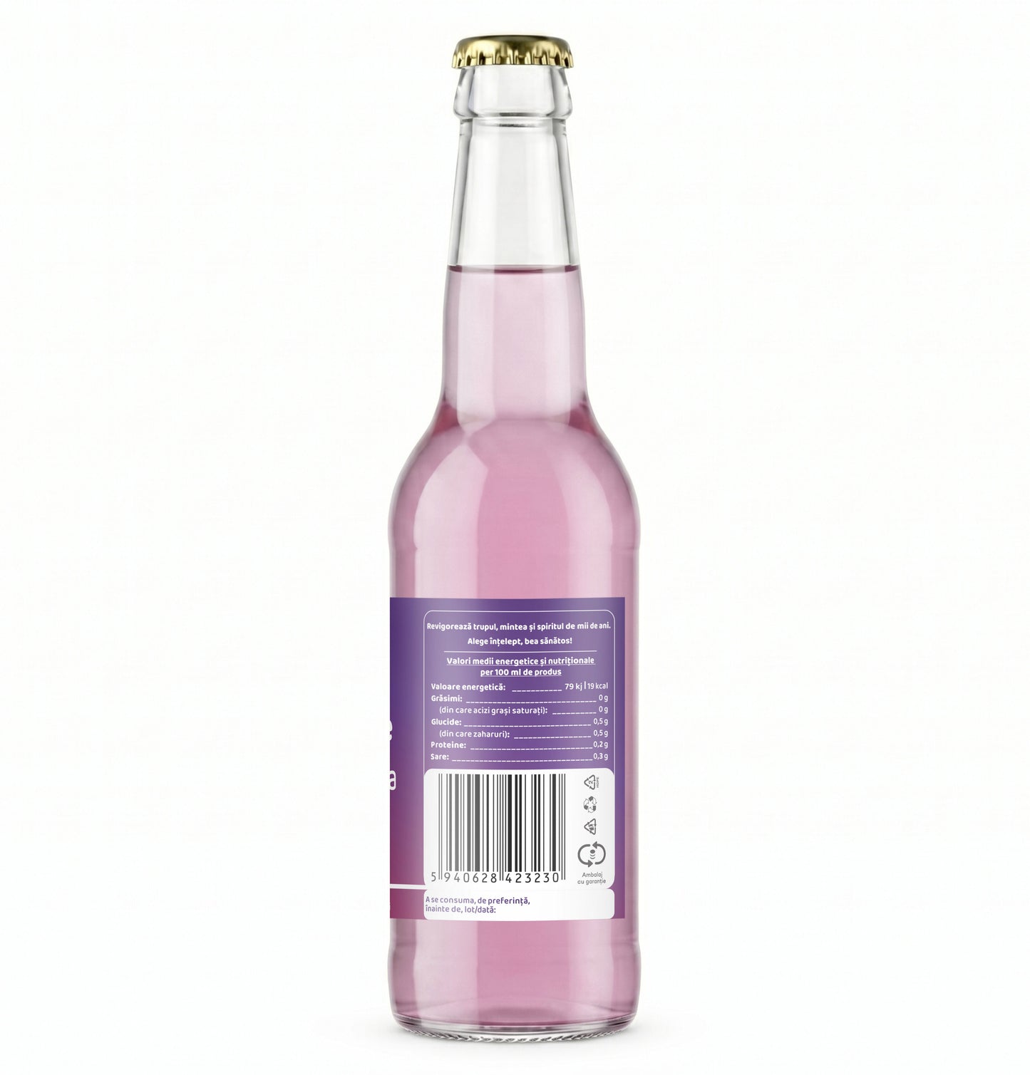 Bautura digestiva pe baza de Kombucha, cu aroma naturala de COACAZE si extract de morcov, 330 ml, Furori