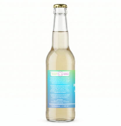 Bautura racoritoare acidulata pe baza de Kombucha, cu ulei esential de MENTA SI LAMAIE, 330 ml, Furori