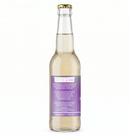 Apa tonica fara zahar pe baza de Kombucha, cu pelin, ceai verde, ceai negru si miere, pentru digestie, 330 ml, Furori