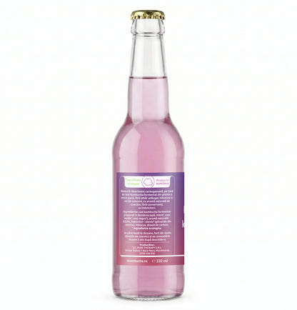 Bautura digestiva pe baza de Kombucha, cu aroma naturala de COACAZE si extract de morcov, 330 ml, Furori