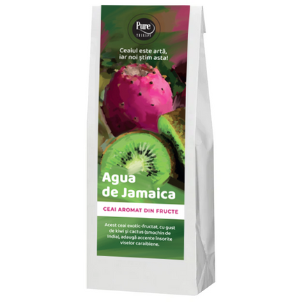 Ceai aromat de fructe si plante uscate, AGUA DE JAMAICA, infuzie tropicala cu fructe exotice, 50 g, Pure Therapy
