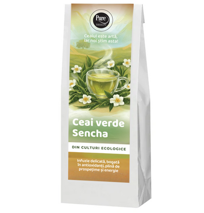CEAI VERDE ECOLOGIC SENCHA, pentru infuzie, 70g, Pure Therapy