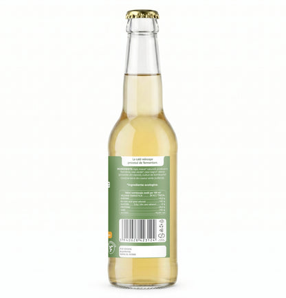 Ceai bio fermentat cu probiotice Kombucha, cu CEAI VERDE, cu bionutrienti, enzime si antioxidanti, pentru rezistenta, pentru digestie si antibalonare, 330 ml, iKombucha
