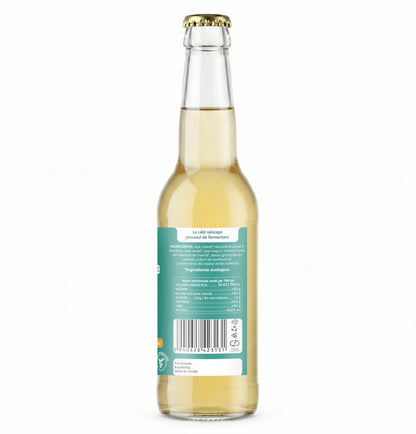 Ceai de kombucha cu probiotice, cu MENTA si miere,  cu vitamine si minerale pentru imunitate si slabire 330 ml, iKombucha