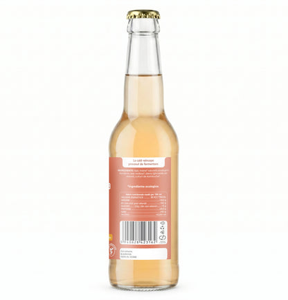 Ceai probiotic fermentat cu Kombucha, cu ceai ROOIBOS, enzime si antioxidanti, pentru flora, arderea grasimilor si imunitate, fara zahar, 330 ml iKombucha