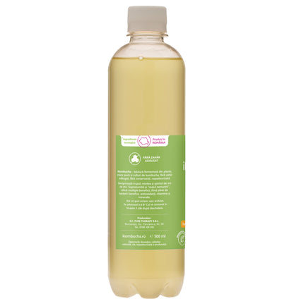Ceai bio fermentat cu probiotice Kombucha, cu SOC, cu enzime pentru slabire si rezistenta, fara zahar, 500 ml, iKombucha