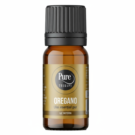 Ulei esențial natural de Oregano organic Pure Therapy, uz intern, pentru antibiotic natural, 10 ml