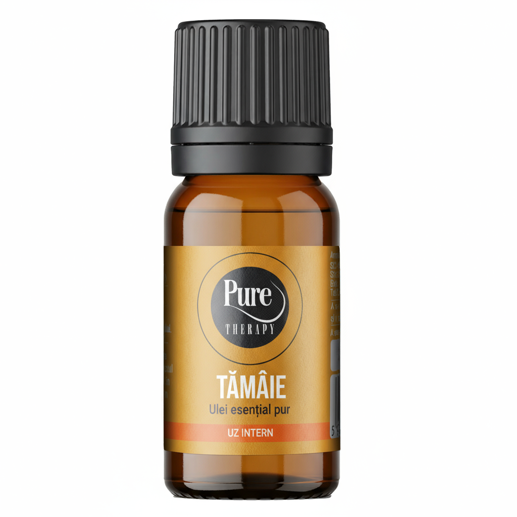 Ulei esențial natural de Tămâie Pure Therapy, uz intern, pentru imunitate și meditație, 10 ml